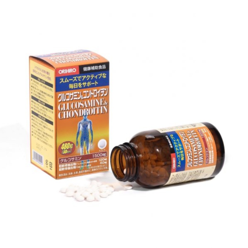 Orihiro Viên Uống Hỗ Trợ Xương Khớp Glucosamine & Chondroitin 480 Viên
