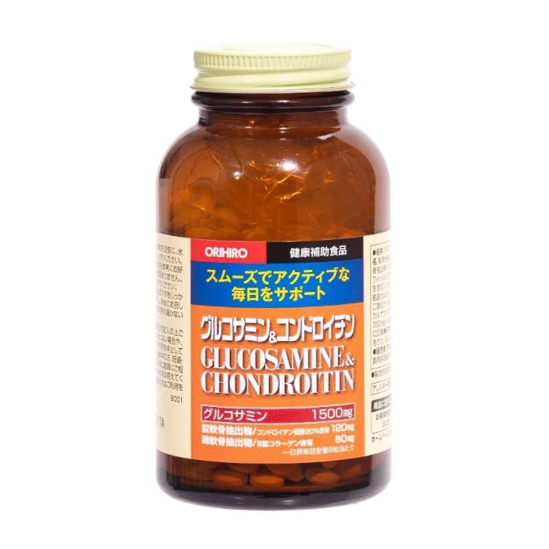 Orihiro Viên Uống Hỗ Trợ Xương Khớp Glucosamine & Chondroitin 480 Viên