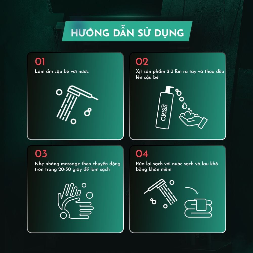 Oriss Dung Dịch Vệ Sinh Nam Hương Nước Hoa Chai 120ml