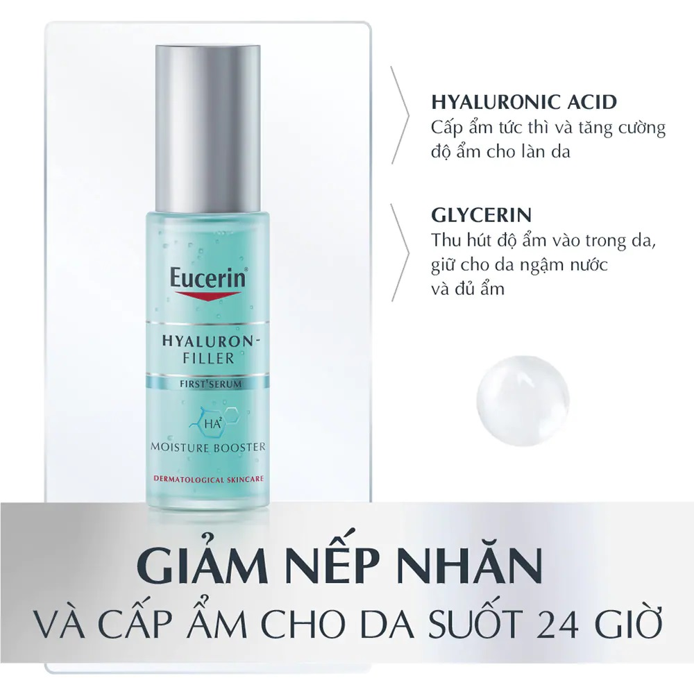 Eucerin Tinh Chất Cấp Ẩm Và Ngăn Ngừa Lão Hóa Hyaluron Filler Moisture Booster 30ml