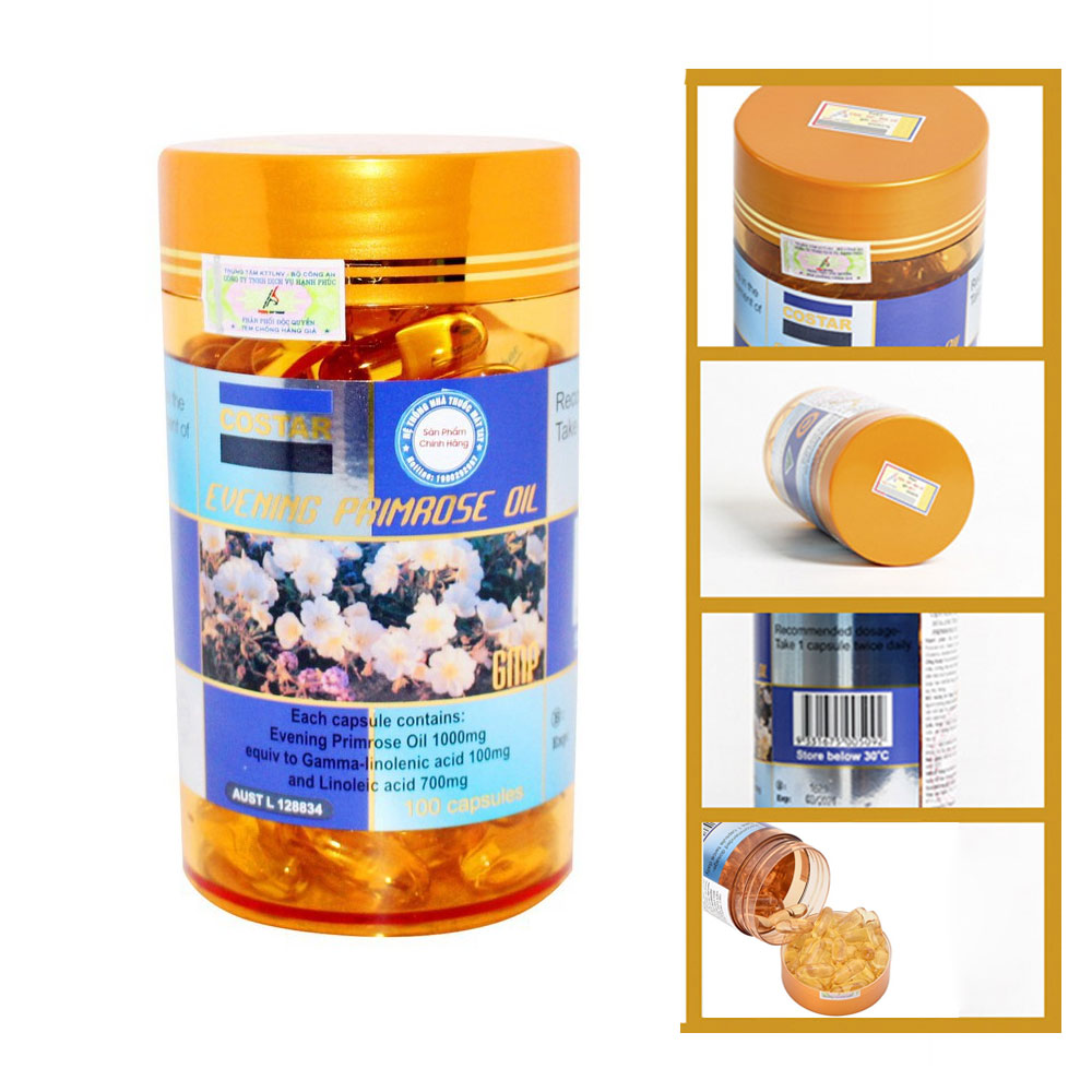 Costar Viên Nang Mềm Tinh Dầu Hoa Anh Thảo Evening Primrose Oil 100 Viên