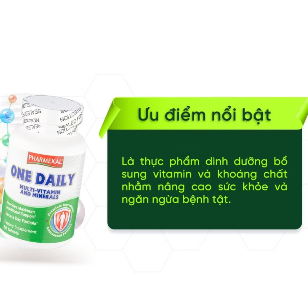 Pharmekal Viên Uống Bổ Sung Vitamin Tổng Hợp One A Day Multivitamin and Mineral 60 Viên