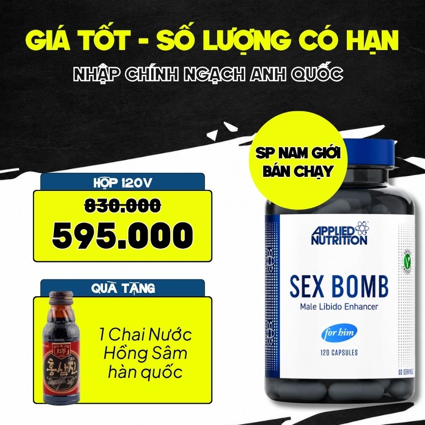 Applied Nutrition Viên Uống Hỗ Trợ Nam Giới 120 viên - Chính Ngạch Anh Quốc, Bán Chạy Nhất