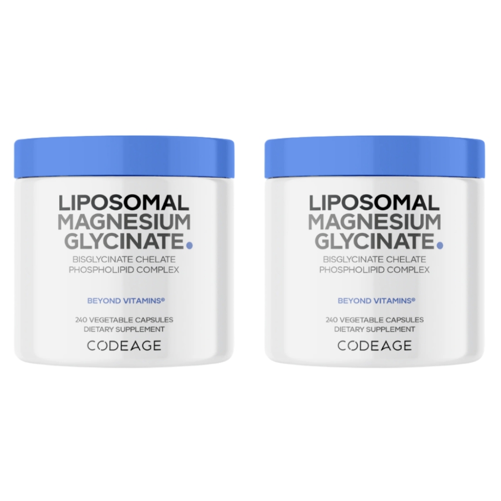 Combo 2 Hộp Codeage Viên Uống Liposomal Magnesium Magie Glycinate Hữu Cơ Hỗ Trợ Cơ, Thần Kinh Và Hệ Thần Kinh 240 Viên