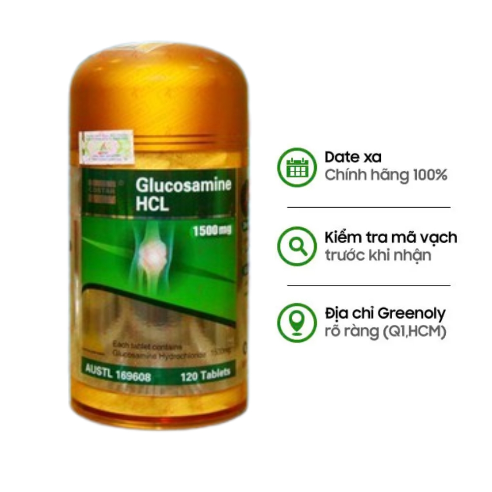 Costar Viên Uống Bổ Xương Khớp Glucosamine HCL 1500mg 120 Viên