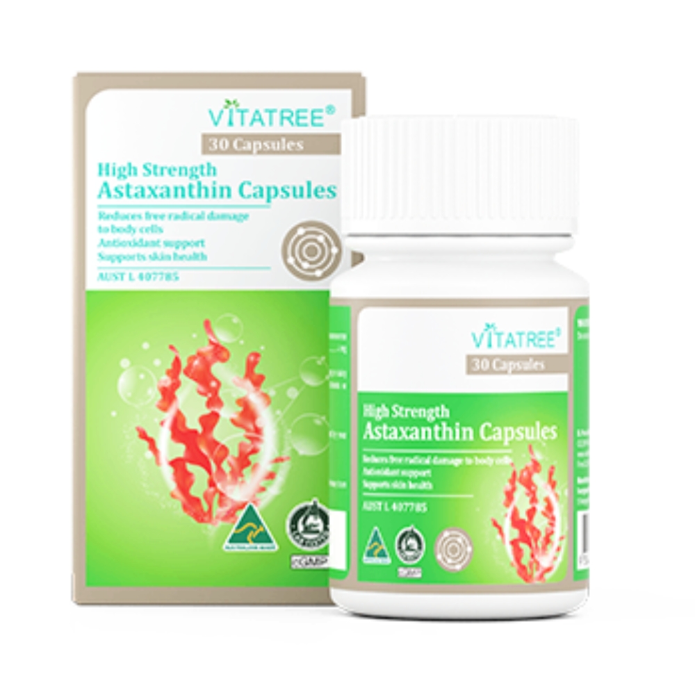 Vitatree Viên Uống Hóa High Strength Astaxanthin Chống Lão 30 Viên