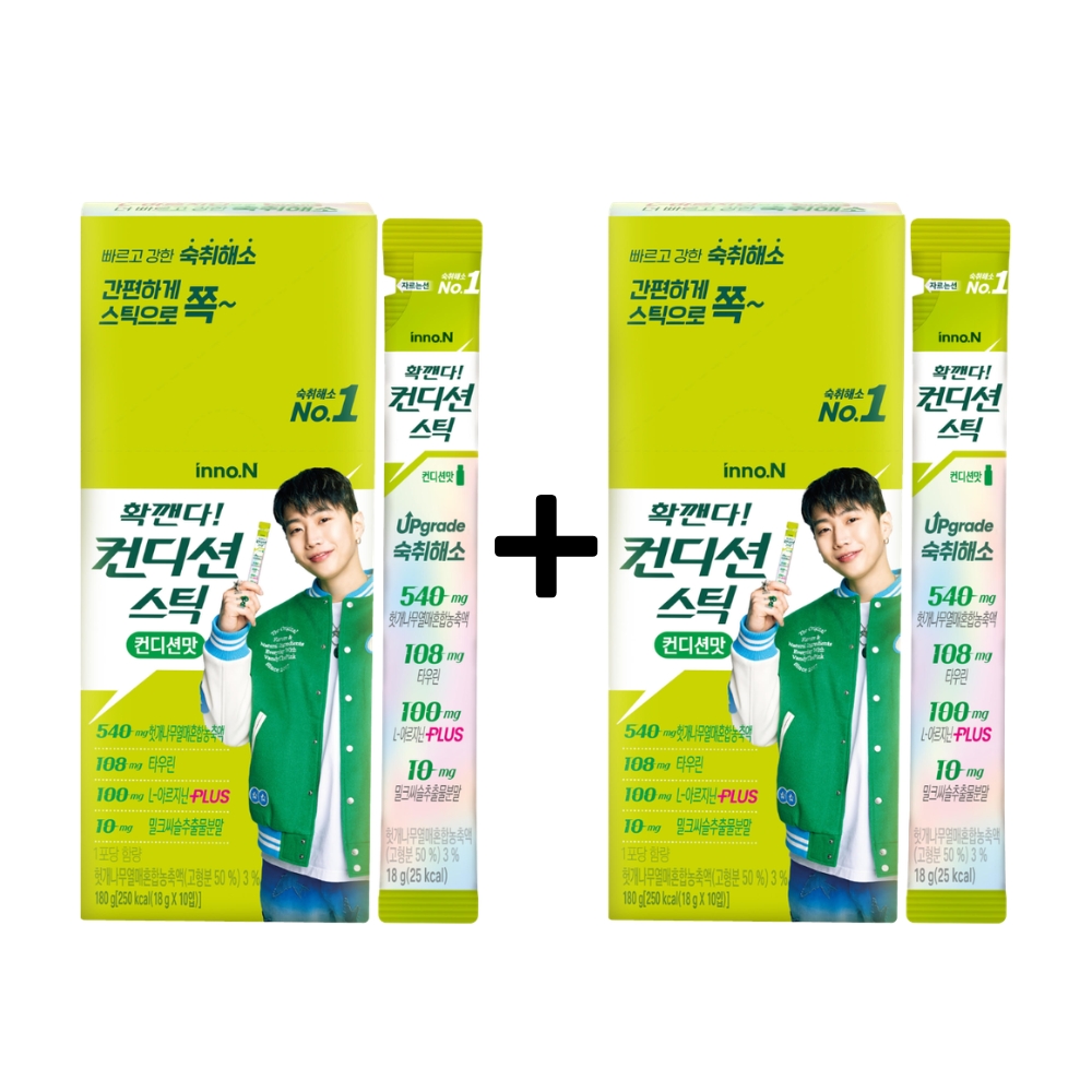 Combo 2 Hộp Inno.N Thạch Giải Độc Gan Chiết Xuất Khúng Khéng Vị Nguyên Bản 10 Gói