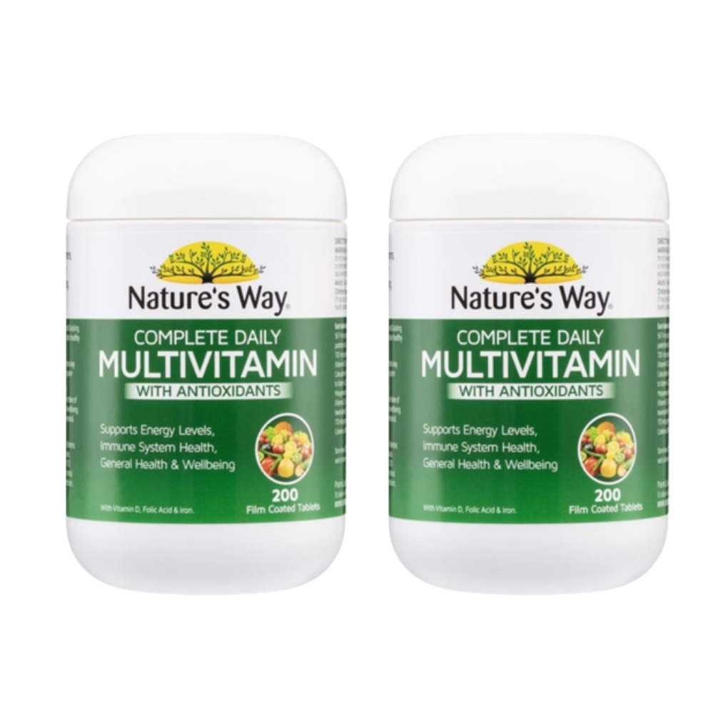 Combo 2 Hộp Vitamin Tổng Hợp Nature’s Way Complete Daily Multivitamin Úc 200 Viên