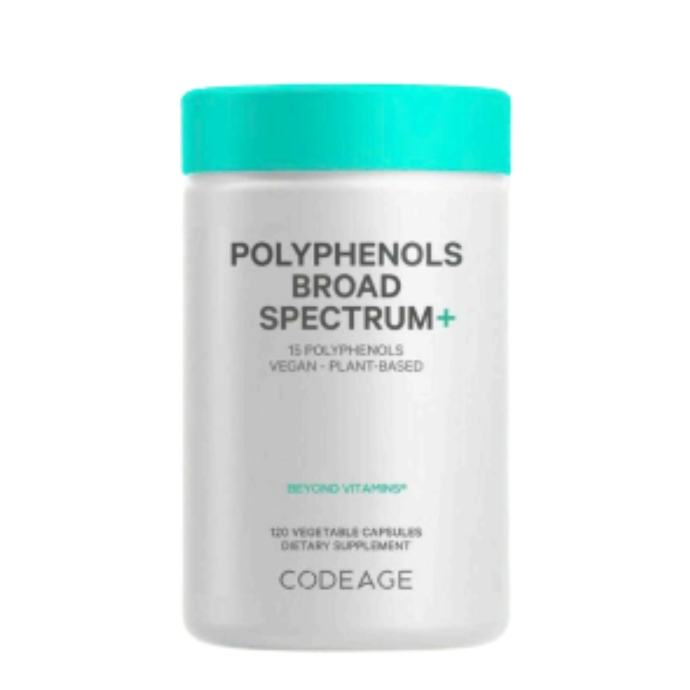 Codeage Viên Uống  Polyphenols Broad Spectrums Hỗ Trợ Cải Thiện Thâm Nám, Chống Oxy Hóa, Bảo Vệ Da Khỏi Tia UVA UVB 120 Viên