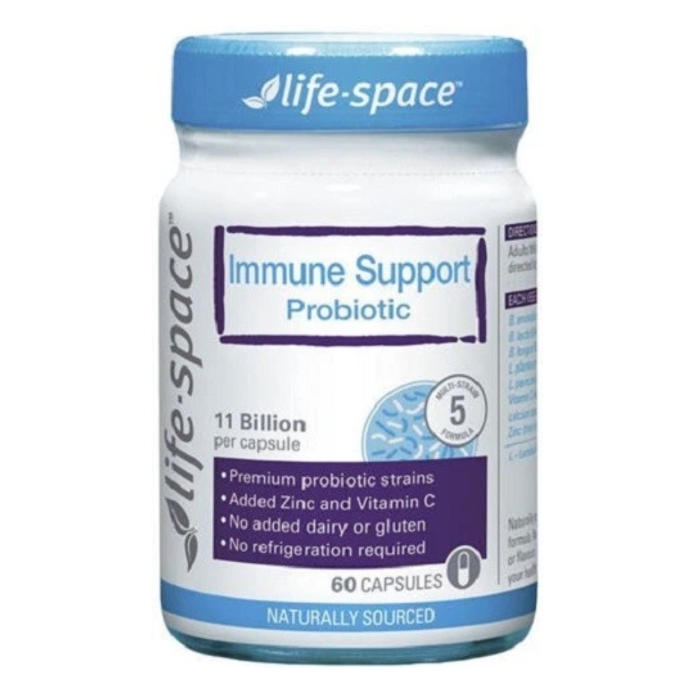 Life Space Viên Uống Bổ Sung Men Vi Sinh Tăng Đề Kháng Adult Immune Support Probiotic 60 Caps