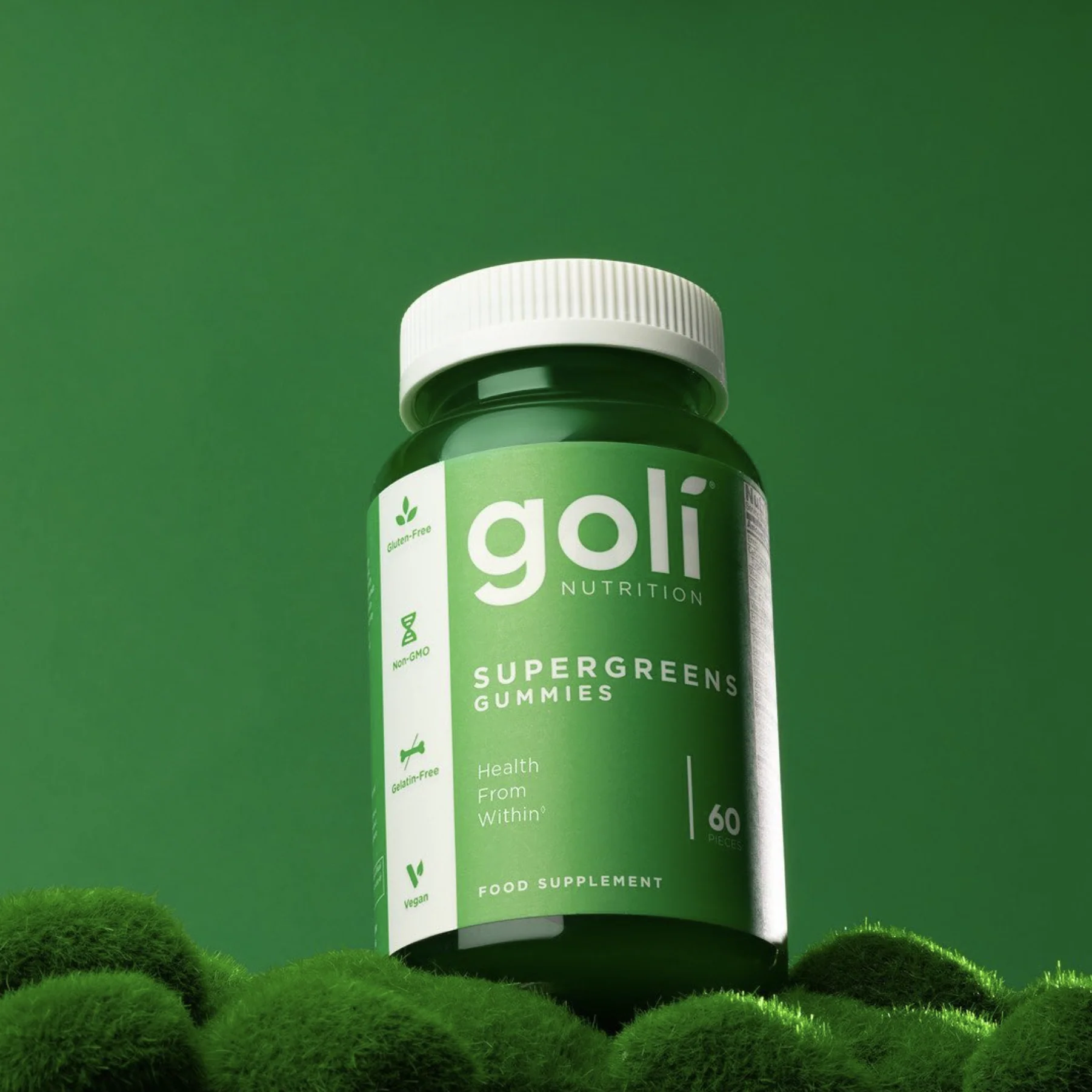 Kẹo Dẻo Bổ Sung Chất Xơ Hỗ Trợ Tiêu Hóa Goli Supergreens 60 Gummies