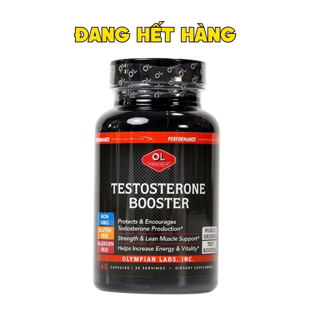 Testosterone Booster Olympian Labs Hỗ Trợ Cân Bằng Và Tăng Cường Sinh Lý Nam 60 Viên - Chính Ngạch Mỹ