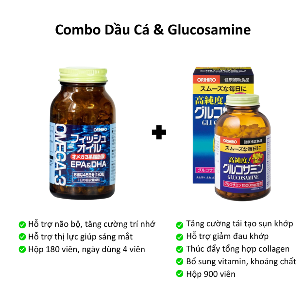 Orihiro Viên Uống Dầu Cá Bổ Sung Omega 3, EPA & DHA 180 Viên