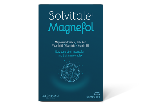 Solvitale Magnefol Viên Uống Magnesium Bisglycinate + Vitamin nhóm B Hỗ Trợ Thần Kinh Và Giấc Ngủ (Hộp 30 Viên)