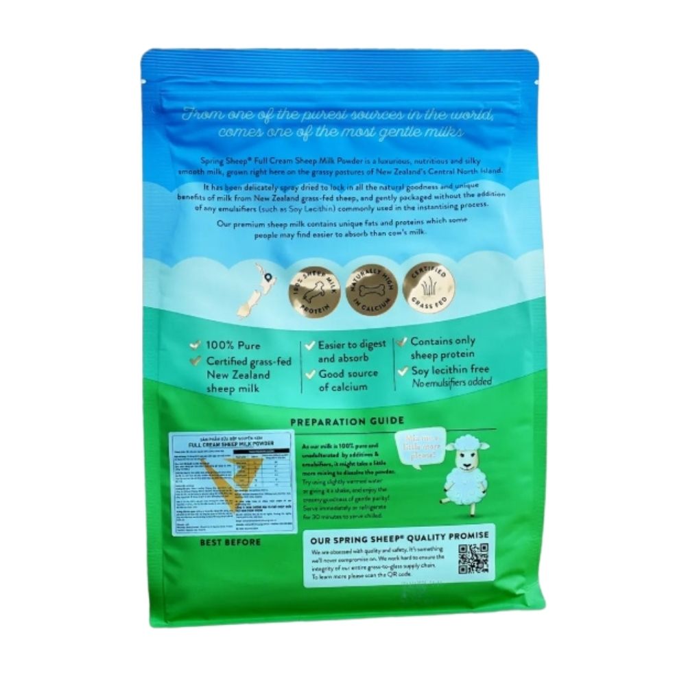 Spring Sheep Full Cream Sheep Milk Powder Sữa Cừu Nguyên Kem Bổ Sung Canxi Và Protein