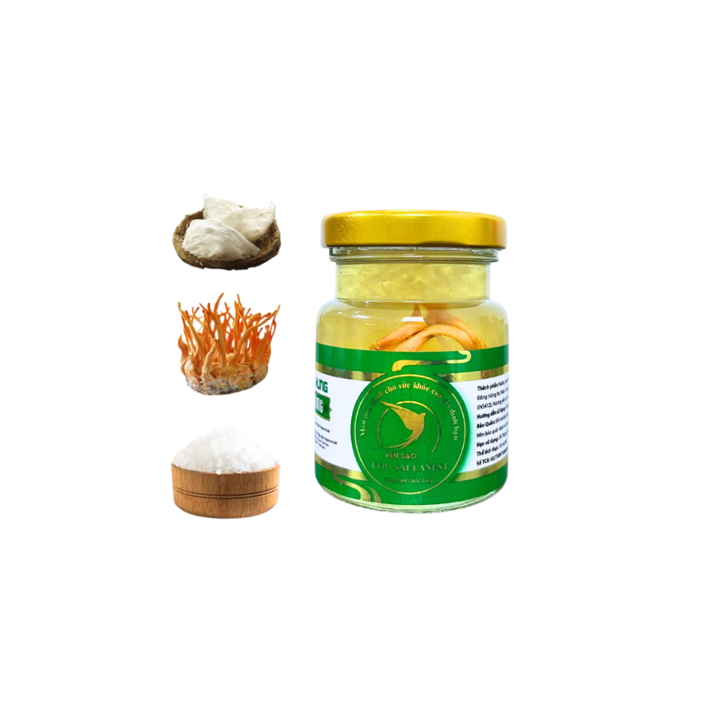 Sallanest Nước Yến Chưng Đông Trùng 30% Tổ Yến 6 Hũ x 70ml (1 Hũ)