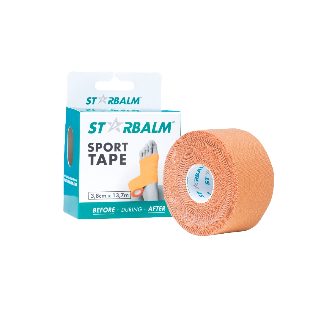 Starbalm Băng Vải Thể Thao Màu Nâu Giúp Cố Định Khớp Và Dây Chằng Cuộn 3.8cm x 13.7m