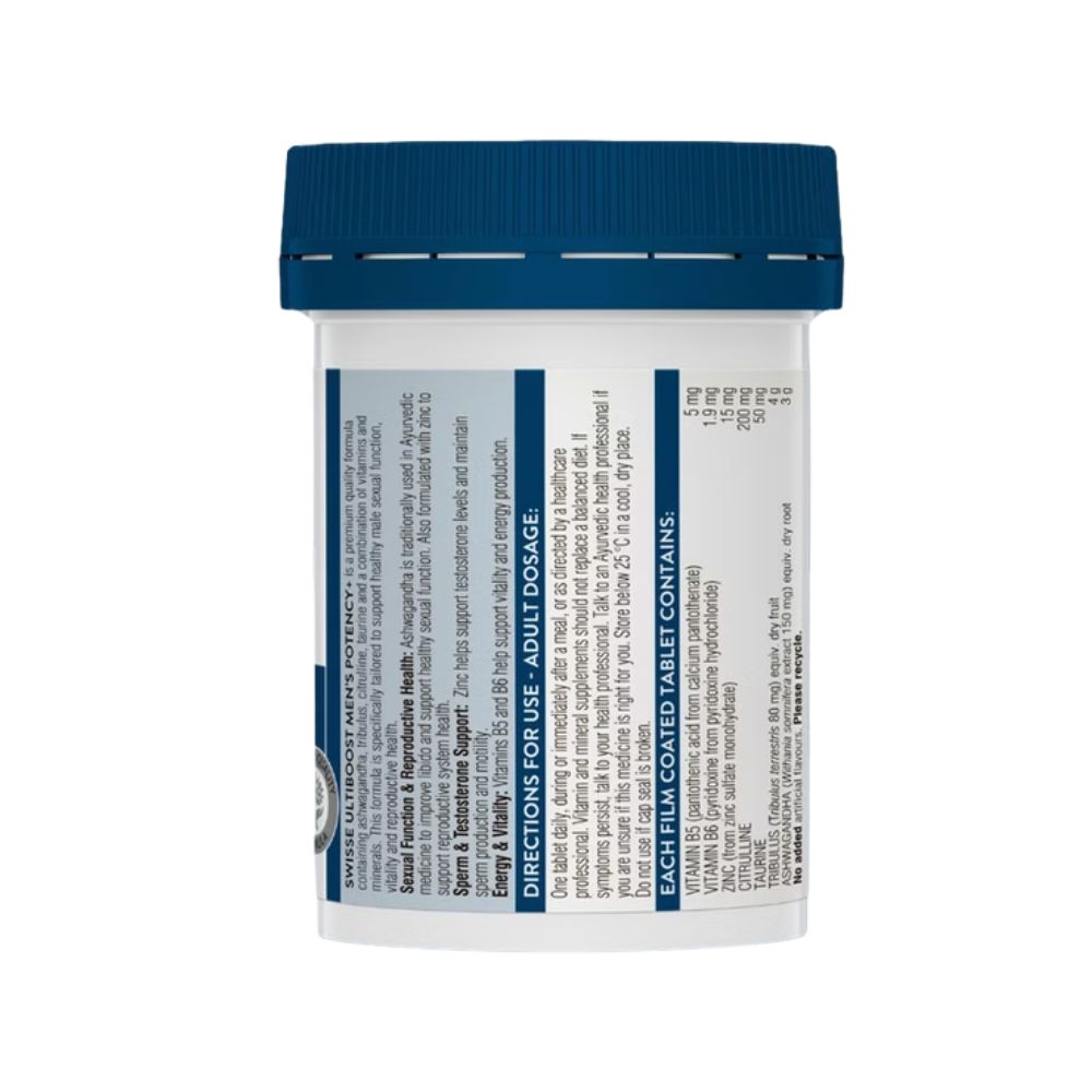 Swisse Ultiboost Viên Uống Men's Potency+ Hỗ Trợ Sức Khỏe Sinh Lý Nam