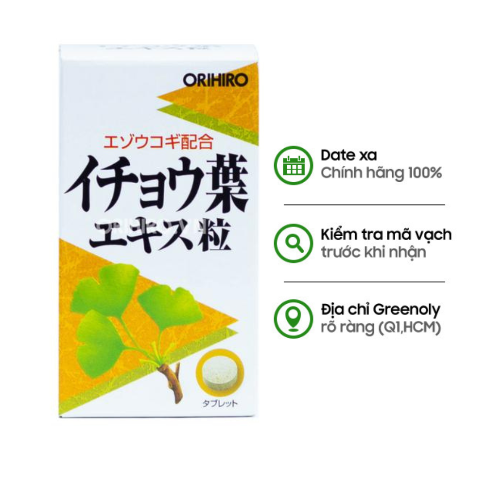 Orihiro Viên Uống Bổ Não Ginkgo Biloba 240 Viên