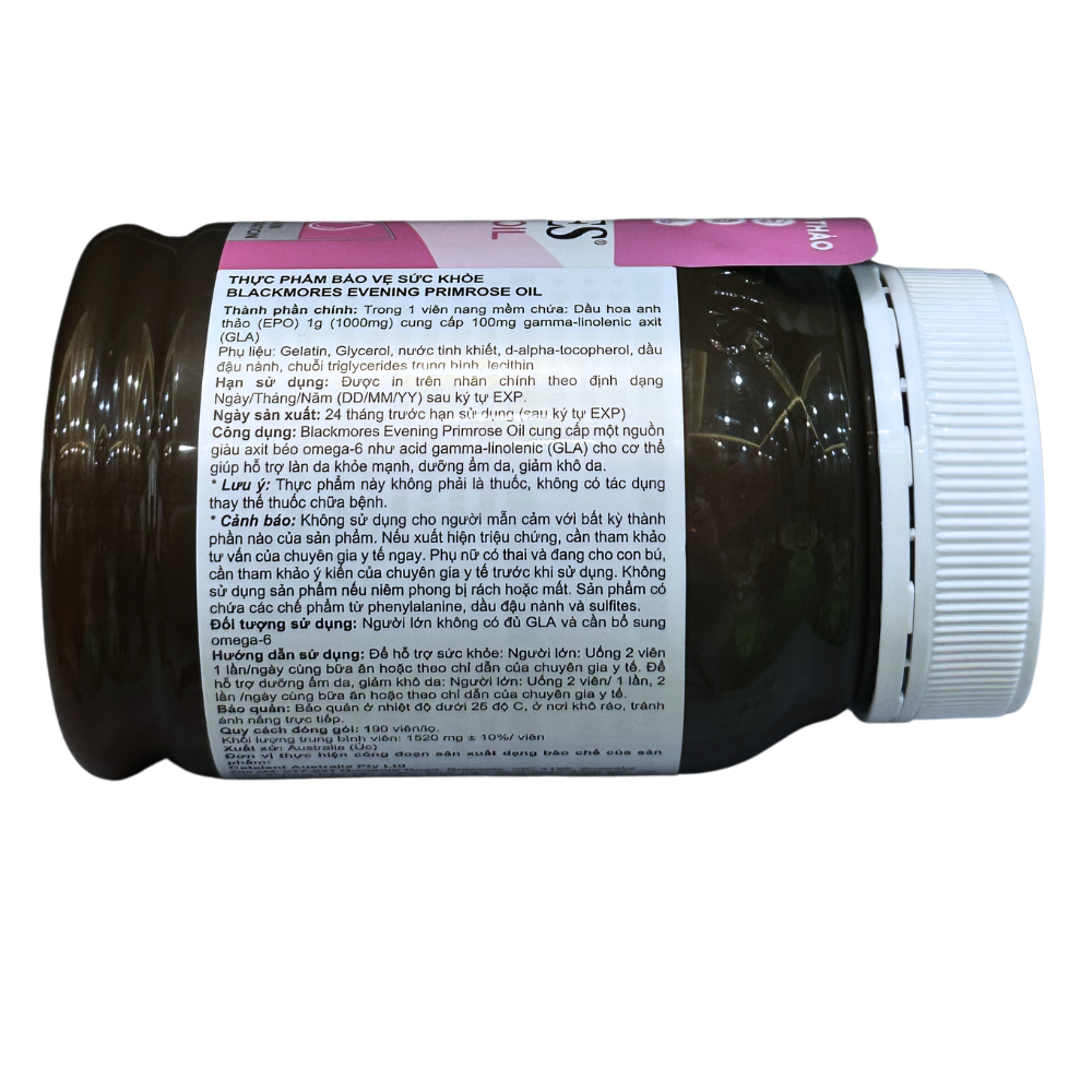Tinh Dầu Hoa Anh Thảo Chiều Blackmores Evening Primrose Oil 190 Viên - Chính Ngạch, Xuất VAT