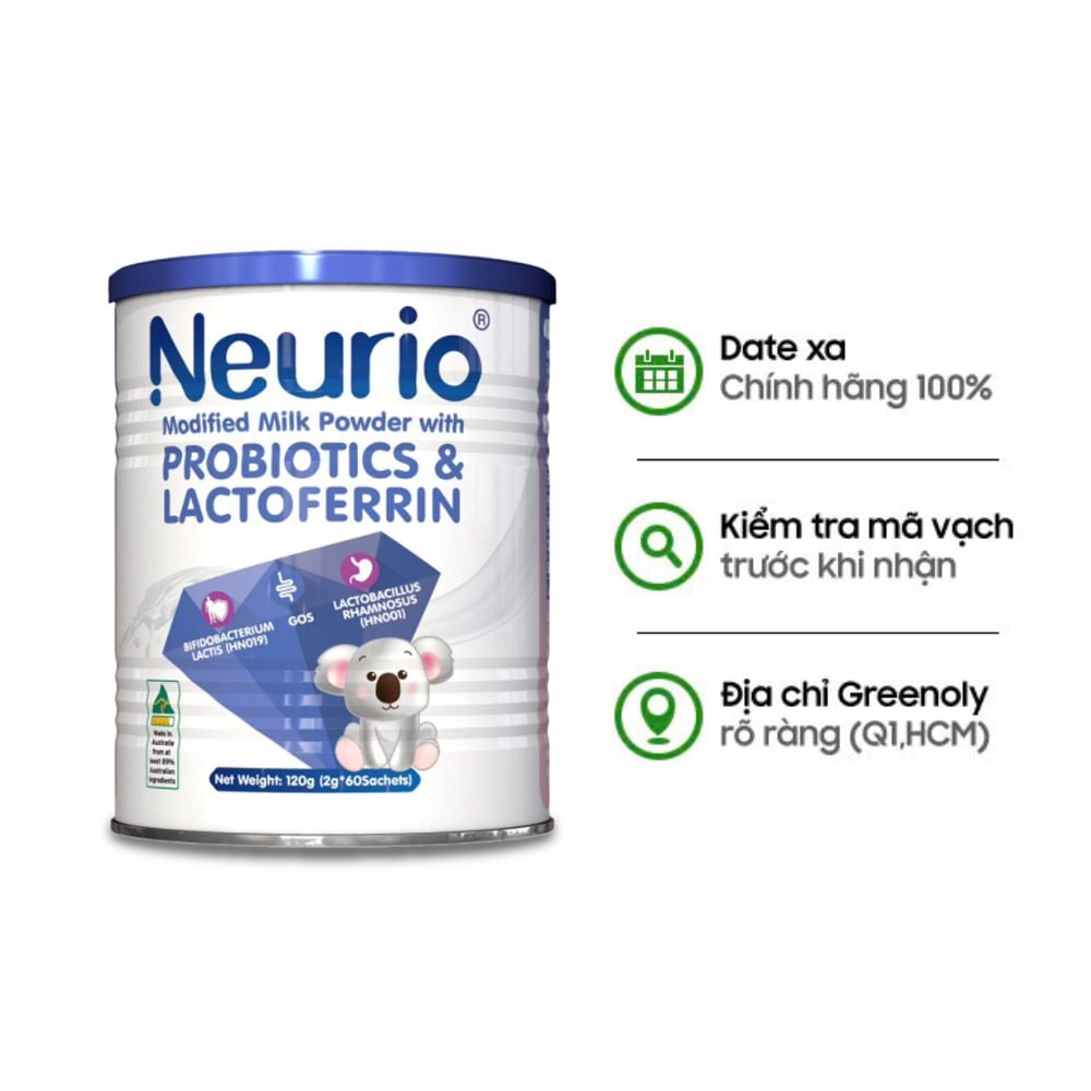 Neurio Sữa Bột Tăng Cường Hệ Miễn Dịch Và Lợi Khuẩn Probiotics & Lactoferrin