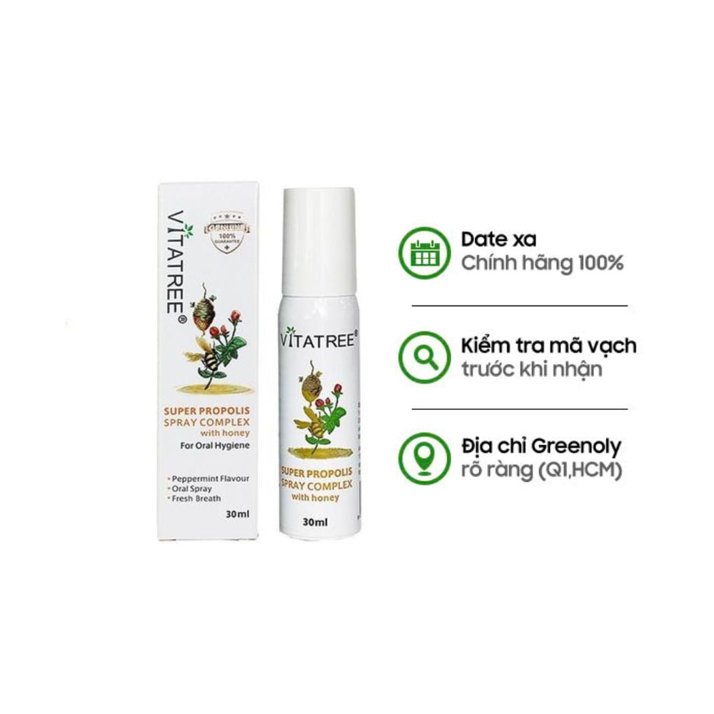 Vitatree Xịt Keo Ong Super Propolis 30ml