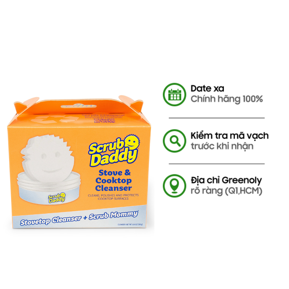 Scrub Daddy Hợp Chất Tẩy Dành Cho Dụng Cụ Và Thiết Bị Nhà Bếp Stove And Cooktop Cleaner 1 Hộp