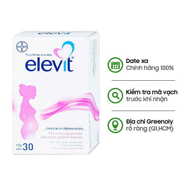 Elevit Viên Bổ Sung Vitamin Cần Thiết Cho Mẹ Bầu Và Sau Sinh 30 Viên
