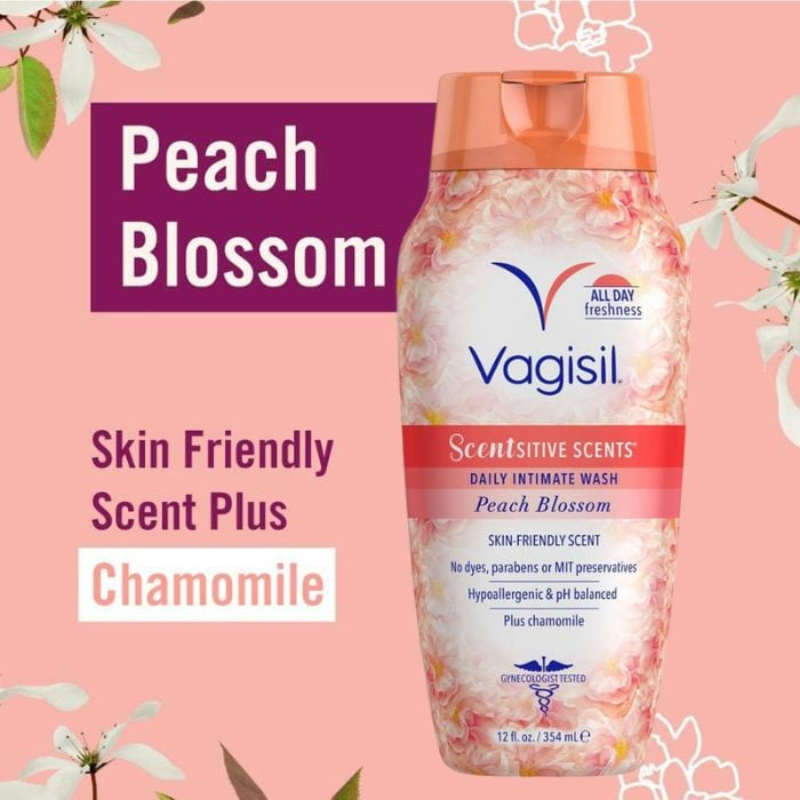 Vagisil Dung Dịch Vệ Sinh Hương Hoa Đào Scentsitive Scents 240ml