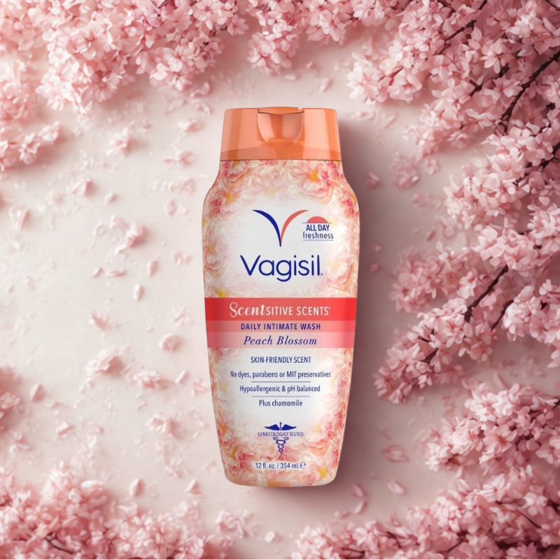 Vagisil Dung Dịch Vệ Sinh Hương Hoa Đào Scentsitive Scents 240ml