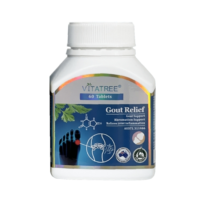 Vitatree Viên Uống Gout Relief Hỗ Trợ Giảm Triệu Chứng Gout 60 Viên
