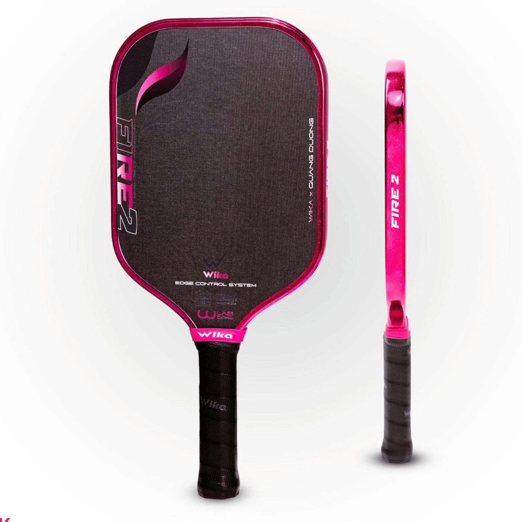 Wika Vợt Pickleball Wika Fire 2 Quang Dương 16mm Màu Hồng