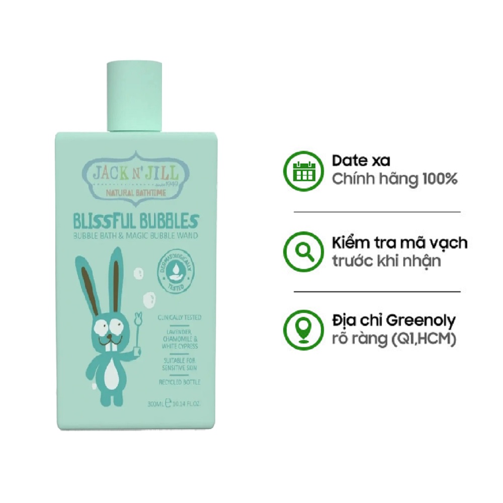 Jack N Jill Sữa Tắm Tạo Bọt Cho Bé 300ml (Màu Xanh)