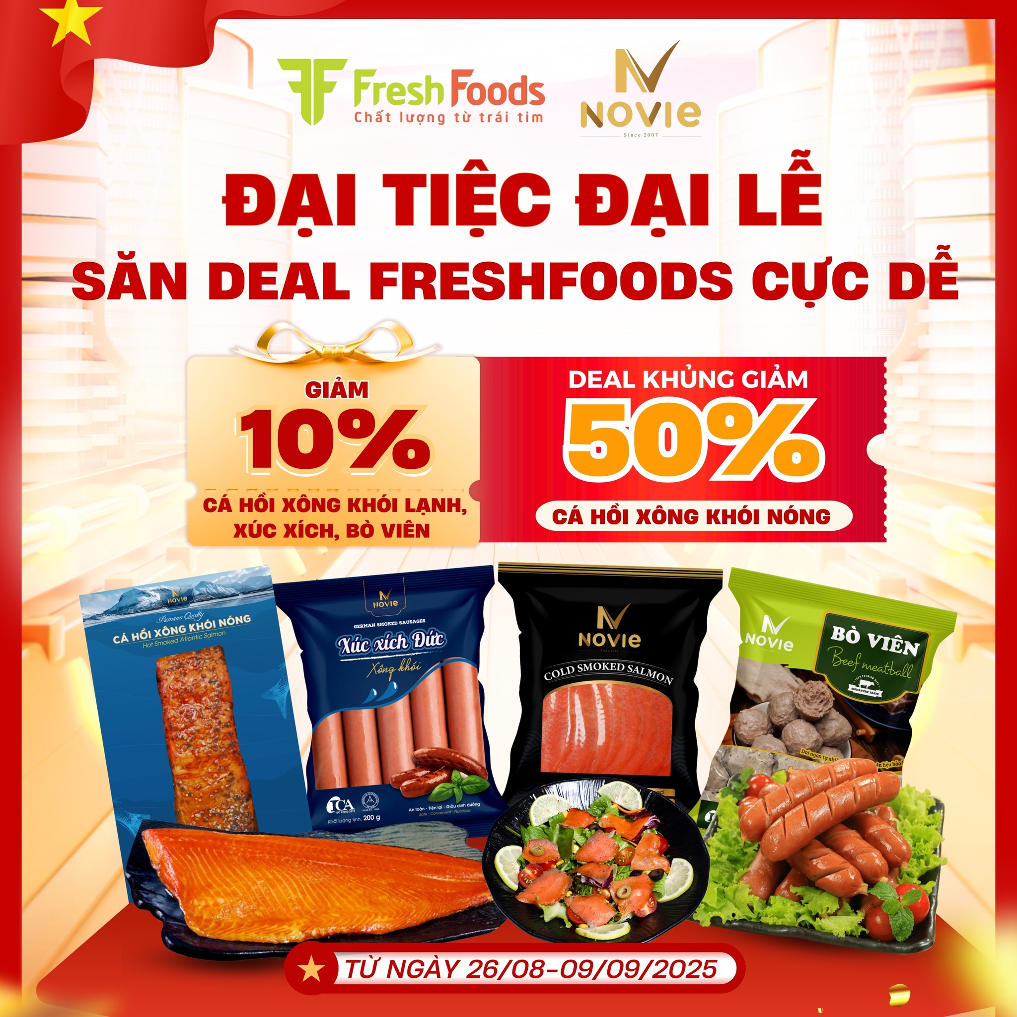 Đại tiệc đại lễ – Săn deal Fresh Foods cực dễ!