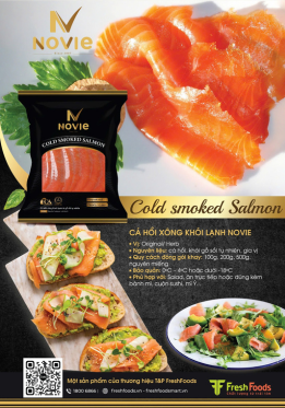 Tờ Rơi Cá Hồi Xông Khói Lạnh Novie