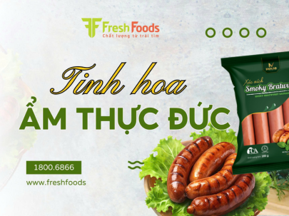 Xúc xích Smoky Bratwurst Novie: Đưa tinh hoa ẩm thực Đức đến bàn ăn gia đình bạn