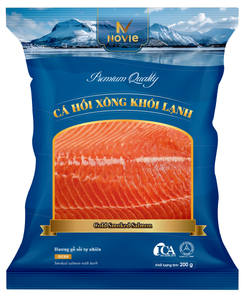 Cá hồi xông khói lạnh Novie (vị Herb)