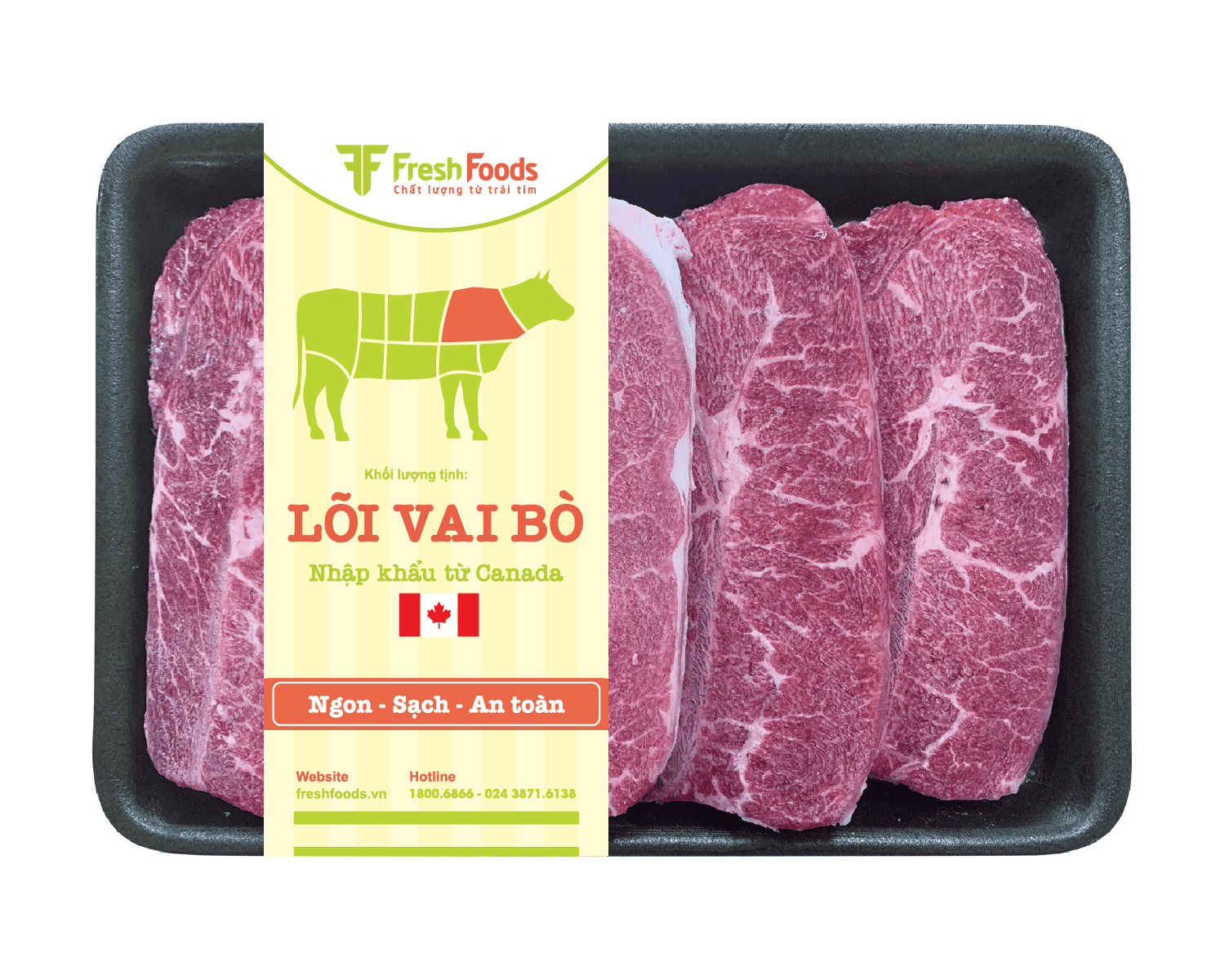 Lõi vai bò Canada đông lạnh