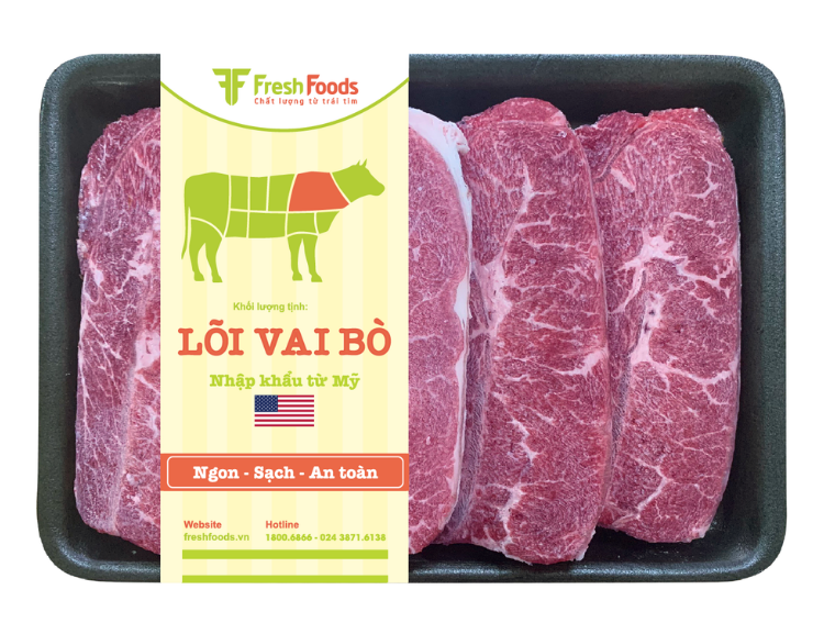 Lõi vai bò Mỹ đông lạnh
