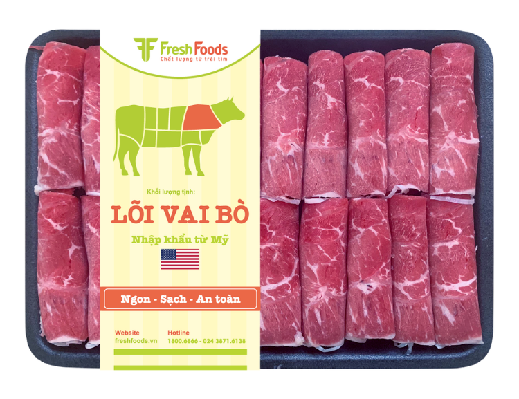 Lõi vai bò Mỹ đông lạnh