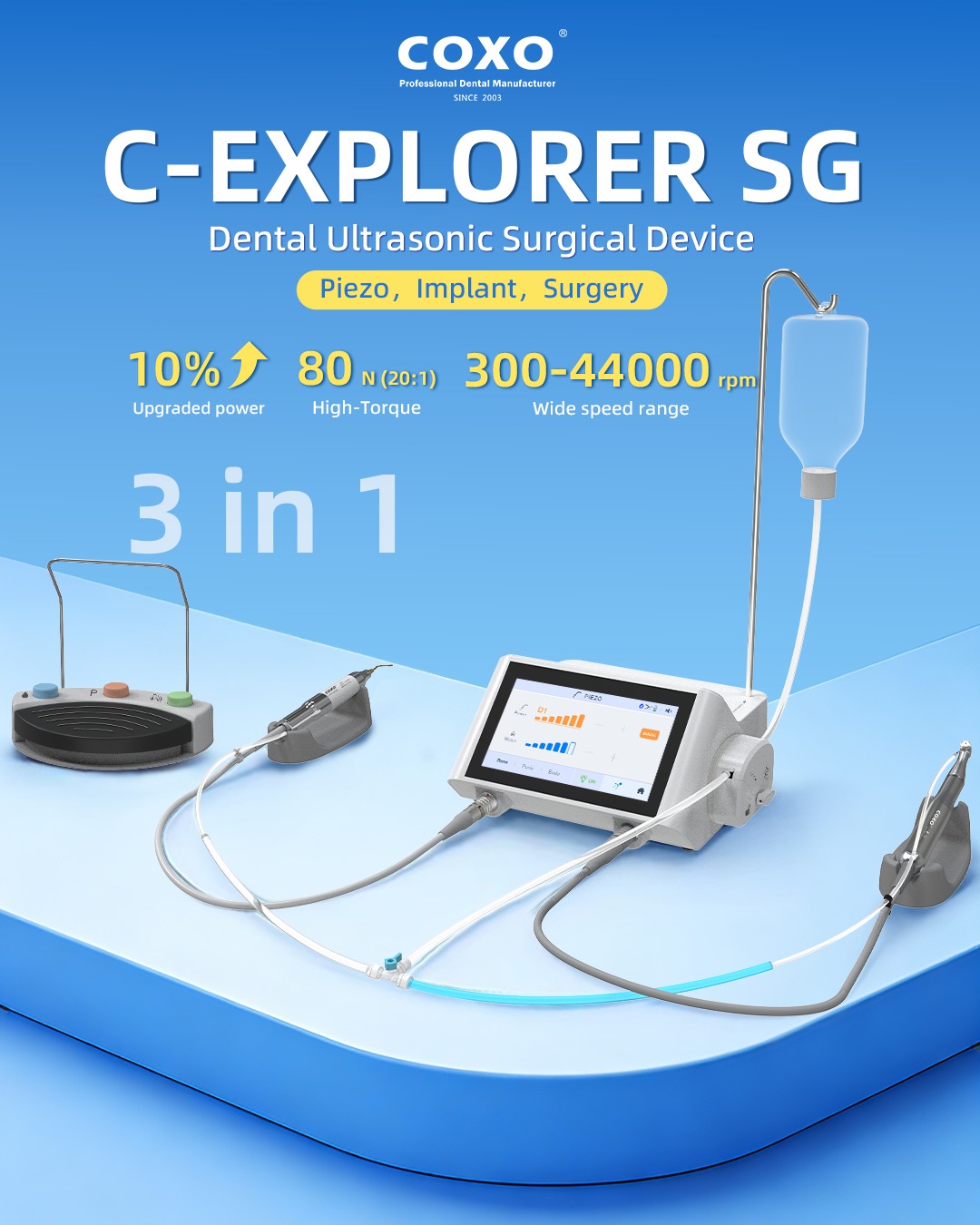 Máy phẫu thuật 3 in 1 Coxo C-Explorer SG