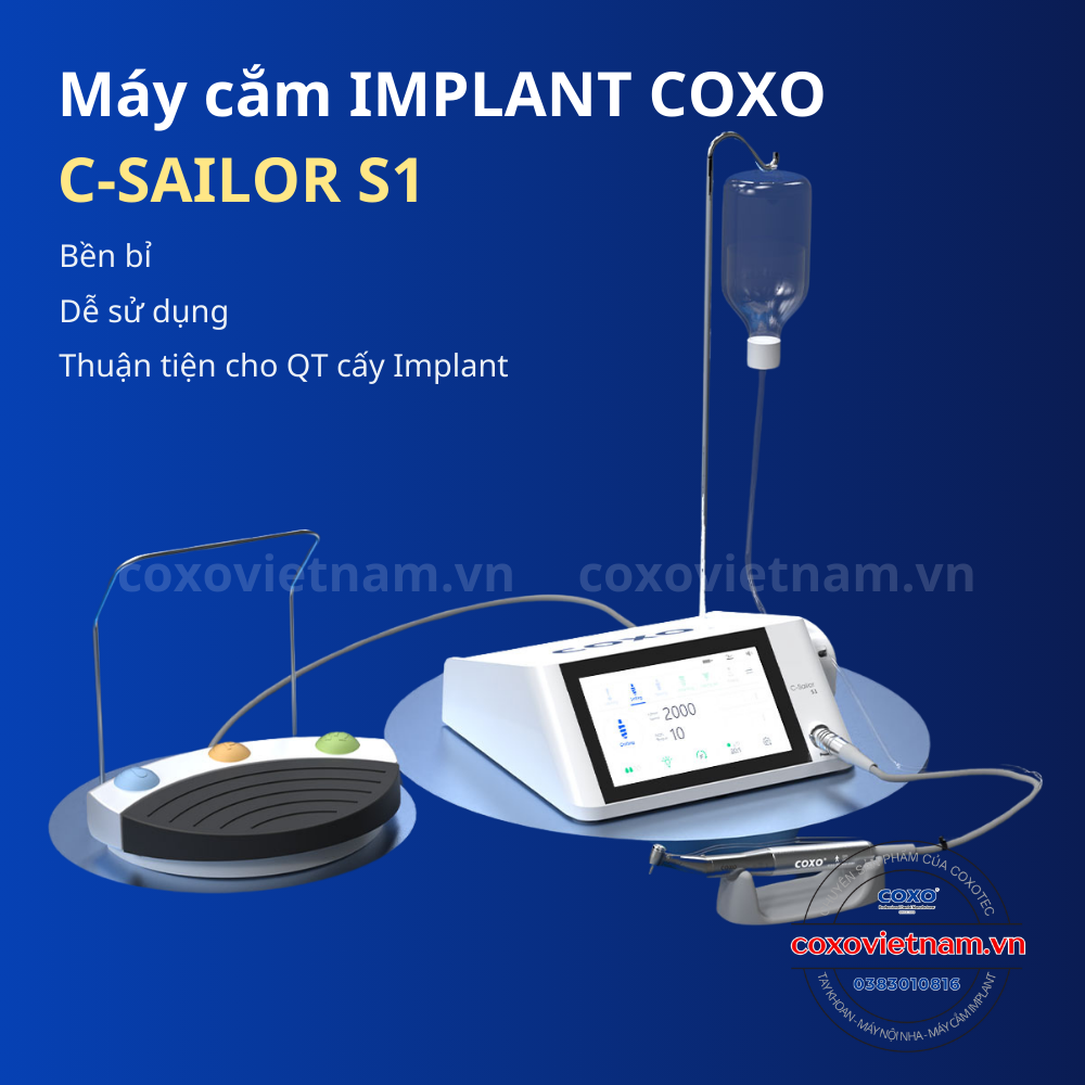 May cam Implant Coxo C Sailor S1 - May cam implant nha khoa chat luong gia re - May cay Implant Coxo Pro +