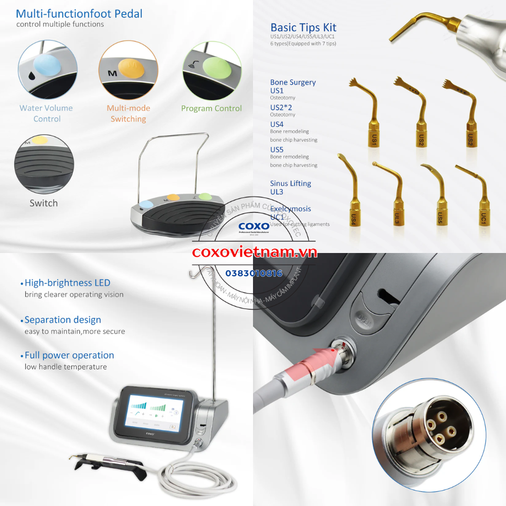 May phau thuat Piezotome COXO C-Explorer, may nho rang sieu am Coxo (1)