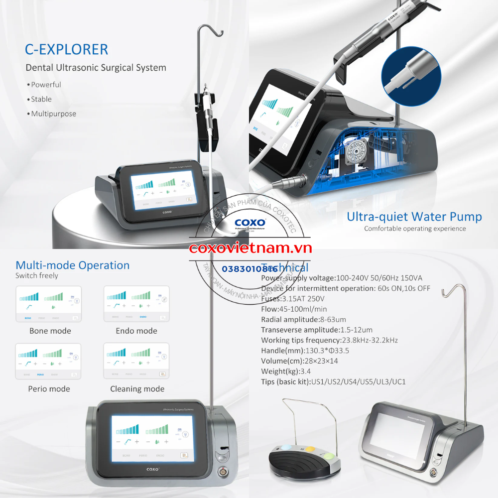 May phau thuat Piezotome COXO C-Explorer, may nho rang sieu am Coxo (1)