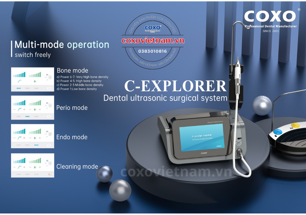 May phau thuat Piezotome COXO C-Explorer, may nho rang sieu am Coxo (1)