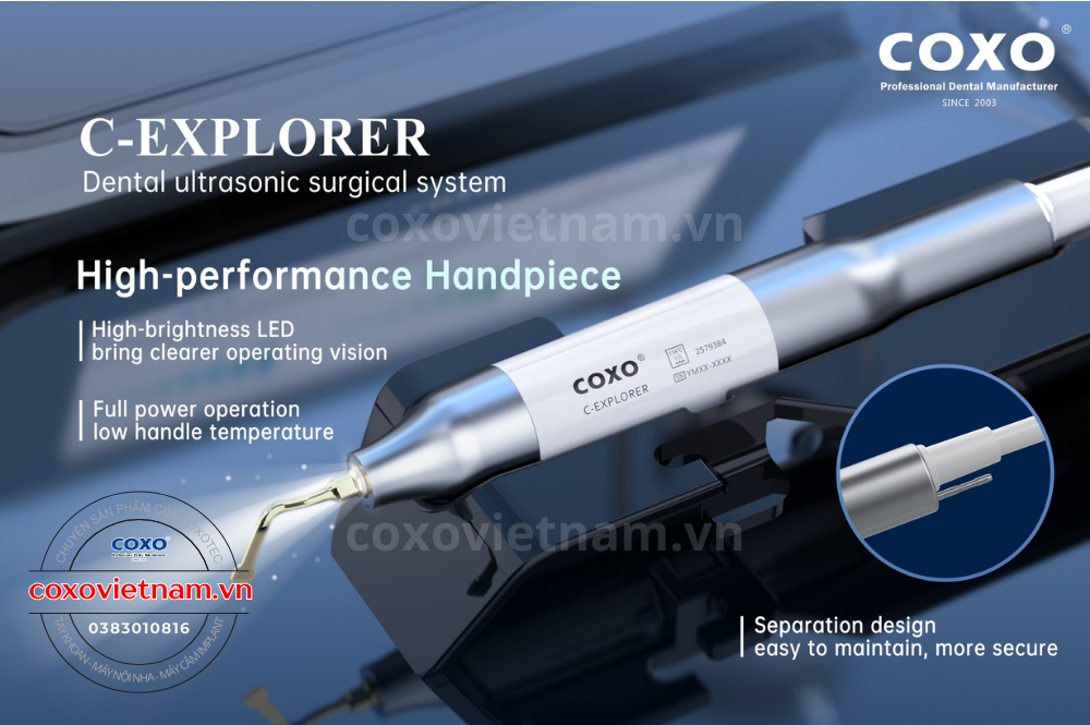 May phau thuat Piezotome COXO C-Explorer, may nho rang sieu am Coxo (1)