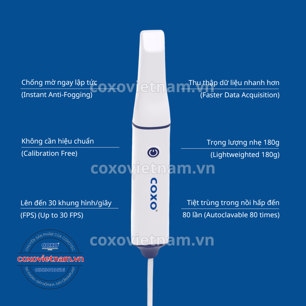 Máy scan trong miệng COXO DL-300P - Thiết bị quét 3D kỹ thuật số nha khoa tiên tiến COXO Intra Oral Scanner - DL-300P