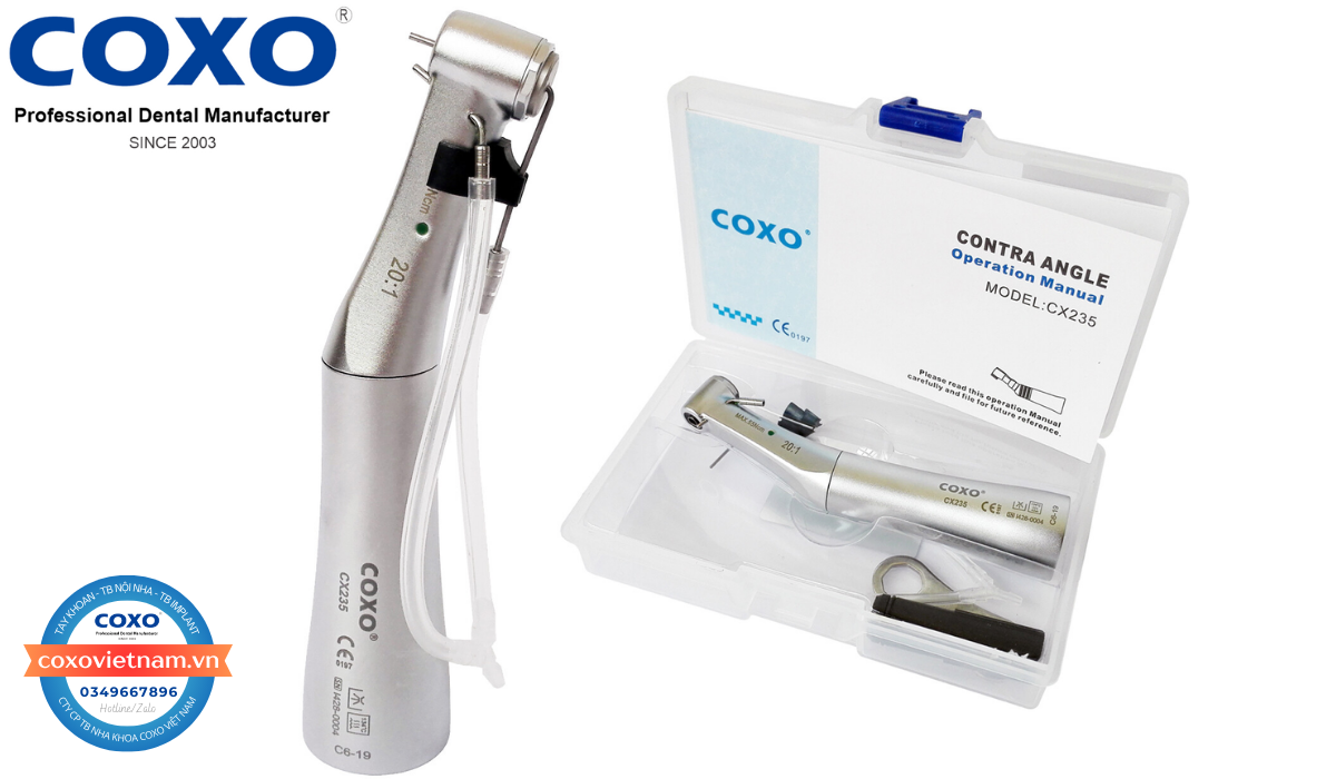 Tay khoan cắm implant COXO không đèn CX235C6 (C6-19)