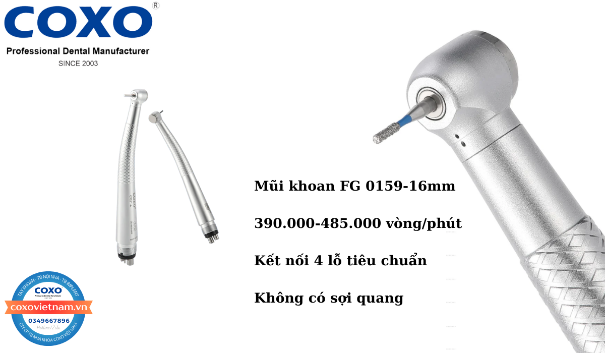 Tay khoan nhanh COXO đầu mini không đèn CX207-B (H03)