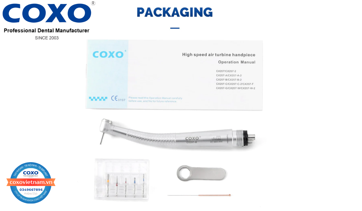 Tay khoan nhanh COXO đầu mini không đèn CX207-B (H03)